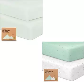 Kea Подогнанные простыни для детской кроватки Pack and Play KeaBabies