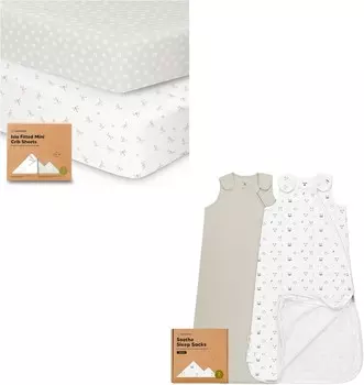 Kea Подогнанные простыни для детской кроватки Pack and Play KeaBabies