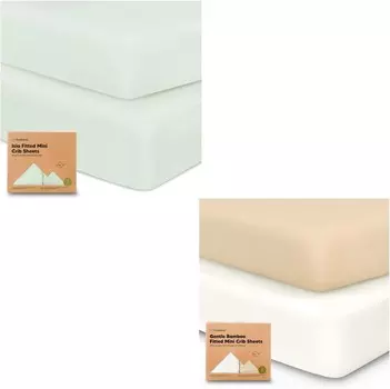 Kea Подогнанные простыни для детской кроватки Pack and Play KeaBabies