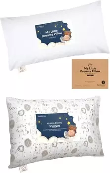 Kea Подушка для малышей Babies Buddy с наволочкой 10x18 и подушка для малышей с наволочкой - Подушки из мягкого органического хлопка для сна для малышей - Подушки для сна из мягкого органического хлопка 13X18 KeaBabies