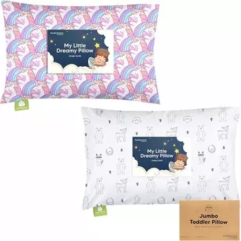 Kea Подушка для малышей Kea с наволочкой и Jumbo 14X20-13x18 My Little Dreamy Pillow — Мягкие подушки для сна для малышей из органического хлопка — Подушки для сна для малышей из органического хлопка KeaBabies