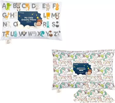 Kea Подушка для малышей с наволочкой и наволочка для малышей 13X18 Подушка - Подушка My Little Dreamy 13x18 - Наволочка для малышей для мальчиков, детей - Хлопковые подушки для малышей KeaBabies