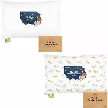 Kea Подушка для малышей с наволочкой, Jumbo 14X20 — мягкие подушки для сна из органического хлопка для малышей — можно стирать в машине — идеально подходит для путешествий, комплект постельного белья для малышей KeaBabies