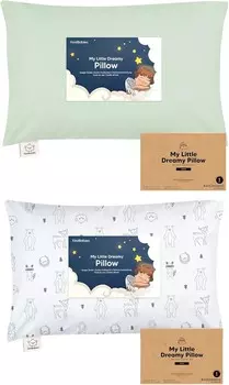 Kea Подушка для малышей с наволочкой, Jumbo 14X20 — мягкие хлопковые подушки для сна для малышей, можно стирать в машине, идеально подходят для путешествий, комплект постельного белья для малышей KeaBabies