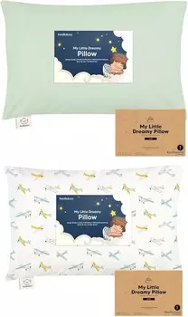 Kea Подушка для малышей с наволочкой, Jumbo 14X20 — мягкие хлопковые подушки для сна для малышей, можно стирать в машине, идеально подходят для путешествий, комплект постельного белья для малышей KeaBabies