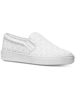 Keaton Slip On женские фирменные повседневные и модные кроссовки Slip On MICHAEL Michael Kors, цвет bright white