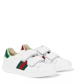 Кеды Ace из кожи Gucci, белый