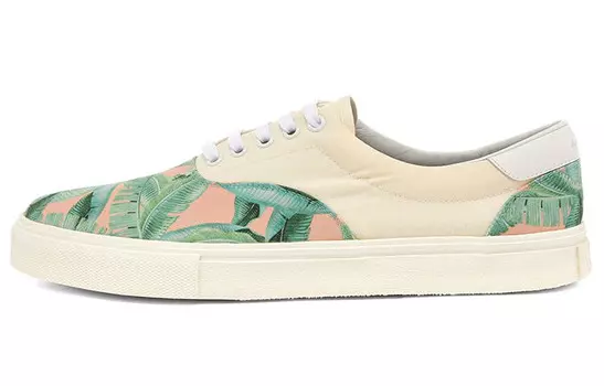 Кеды Amiri Lace-Up Banana Leaf, зеленый / кремовый