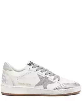 Кеды Ball Star с блестками GOLDEN GOOSE, белый