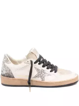 Кеды Ball Star с блестками GOLDEN GOOSE, белый