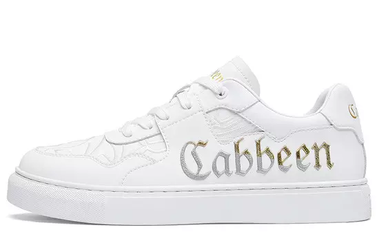 Кеды Cabbeen Skateboard Shoes Men Low-Top, белый
