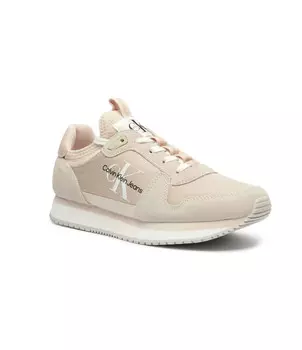 Кеды CALVIN KLEIN JEANS RUNNER SOCK LACEUP, бежевый