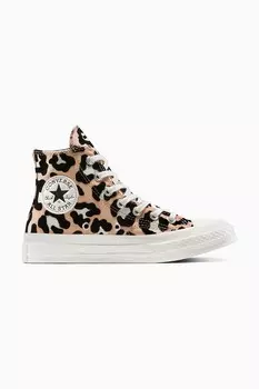 Кеды Chuck 70 в леопардовом принте Converse, бежевый