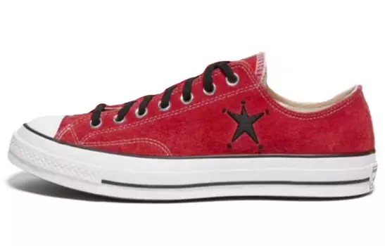 Кеды Chuck Taylor All Star 70 Ox Stussy Poppy Red Converse, красный/белый