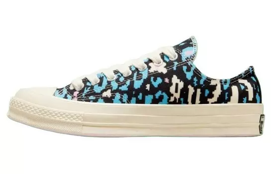 Кеды Chuck Taylor All Star 70 Ox Golf Le Fleur Digital Leopard Teal Converse, черный/синий