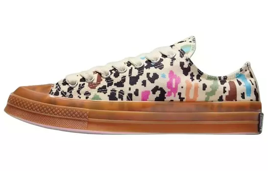 Кеды Chuck Taylor All Star 70 Ox Golf Le Fleur Digital Leopard Tan Converse, бежевый/коричневый