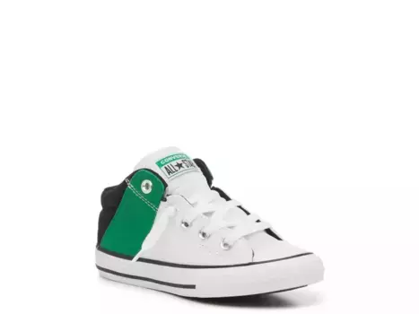 Кеды Converse Chuck Taylor All-Star Axel — детские, белые/зеленые/черные