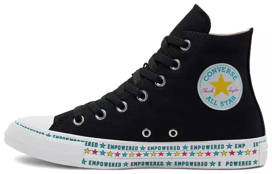 Кеды Converse Chuck Taylor All Star Black Colorful Stars Sneakers 'Black Blue Yellow' Women's