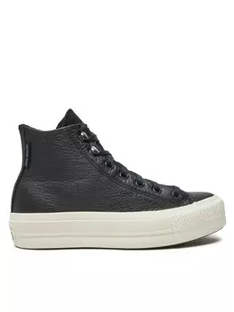 Кеды Converse Chuck Taylor All Star Lift Platform Water Repellent Leather A08312C Negro, черный