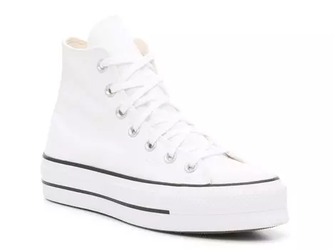 Кеды Converse Chuck Taylor All Star высокие на платформе, белый