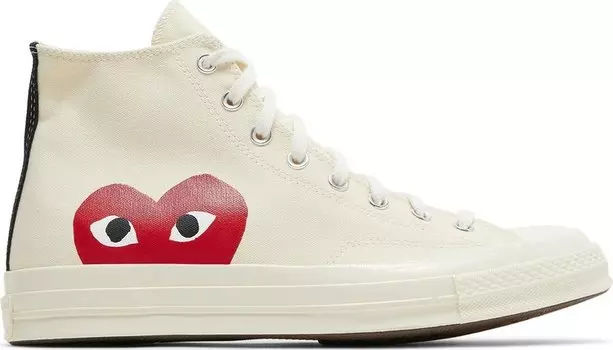 Кеды Converse Comme des Garons x Chuck Taylor All Star Hi Milk, белый