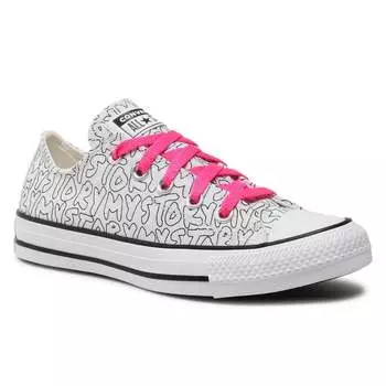 Кеды Converse Ctas Ox 170297C White/Hyper Pink/Black, белый