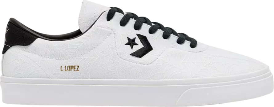Кеды Converse Louie Lopez Pro Webs and Spiders - White Black, белый