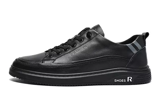 Кеды CВ°BANNER Skateboard Shoes Men Low-Top Black