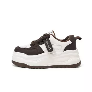 Кеды DAPHNE Skateboard Shoes Women's Low-Top, коричневый