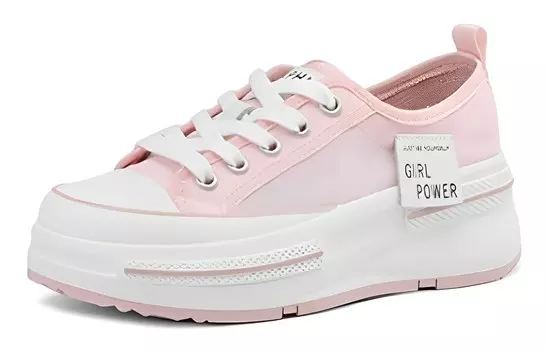 Кеды DAPHNE Skateboard Shoes Women's Low-Top, розовый