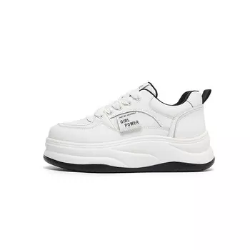 Кеды DAPHNE Skateboard Shoes Women's Low-Top, бежевый/черный