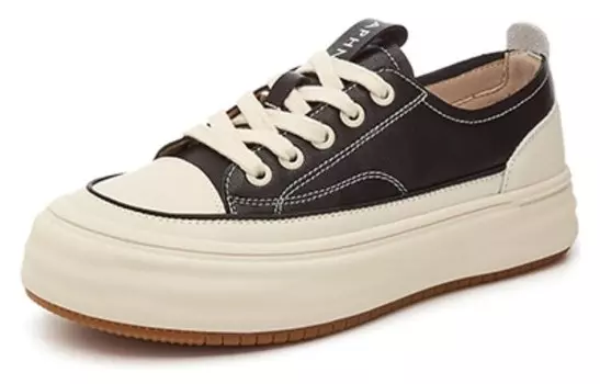 Кеды DAPHNE Skateboard Shoes Women's Low-Top, черный