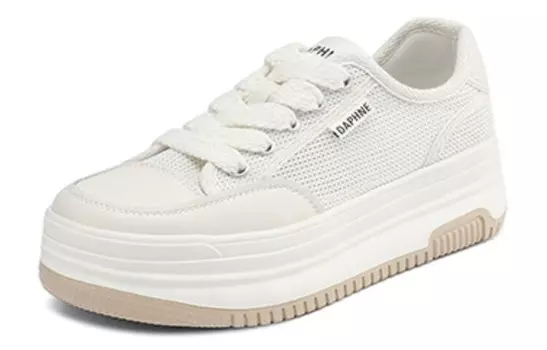 Кеды DAPHNE Skateboard Shoes Women's Low-Top, бежевый