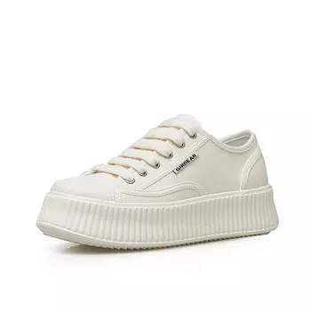 Кеды Deep Breath холщовые, черно-белый