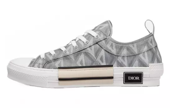 Кеды Dior B23 Low Top CD Diamond, серый