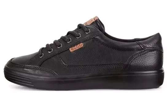 Кеды Ecco Skateboard Shoes Men Low-Top Black