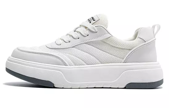 Кеды FAIRWHALE Skateboard Shoes Men Low-Top, белый