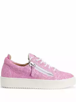 Кеды Gail с блестками Giuseppe Zanotti, розовый
