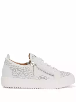 Кеды Gail с монограммой Giuseppe Zanotti, белый