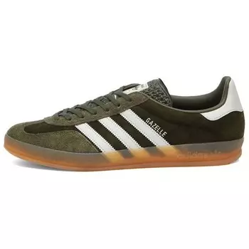 Кеды, GAZELLE INDOOR Скейтборд Обувь унисекс Низкий Верх Зеленый Adidas Originals