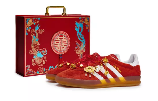Кеды, GAZELLE INDOOR Скейтборд обувь женская низкая золотой Adidas Originals, цвет Red Gold