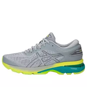 Кеды гелевые kayano 25 желтый Asics, серый