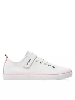 Кеды Geox J Gisli Girl J454NA 00010 C1000, белый