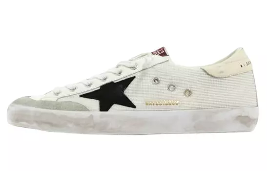 Кеды Golden Goose Super-Star Nylon, черный / бежевый