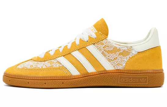Кеды, HANDBALL SPEZIAL Скейтборд обувь унисекс низкий верх желтый/белый Adidas Originals