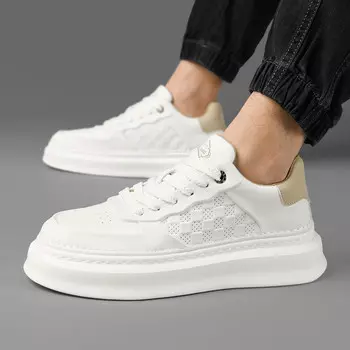 Кеды HLA Skateboard Shoes Men Low-Top, бежевый