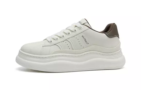 Кеды HLA Skateboard Shoes Men Low-Top, белый/черный