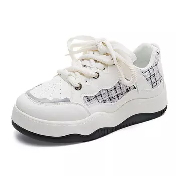 Кеды HUANQIU Skateboard Shoes Women's Low-Top White