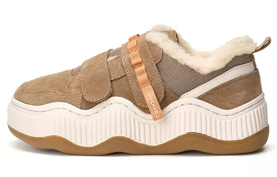 Кеды Joy&Mario Skateboard Shoes Women's Low-Top, коричневый