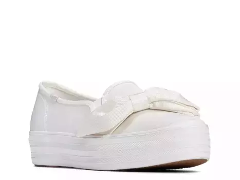 Кеды Keds Triple Deck Slip-On — женские, белые
